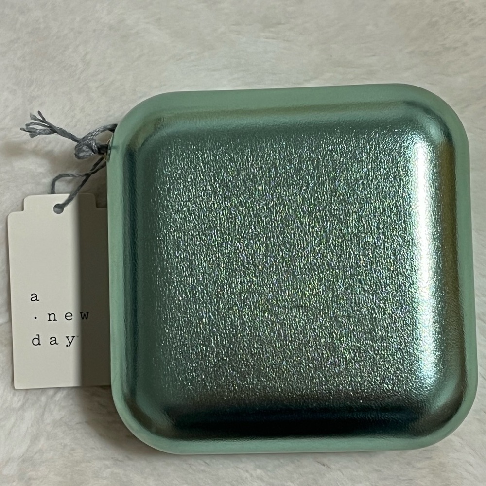 A New Day Green Square Zip Case